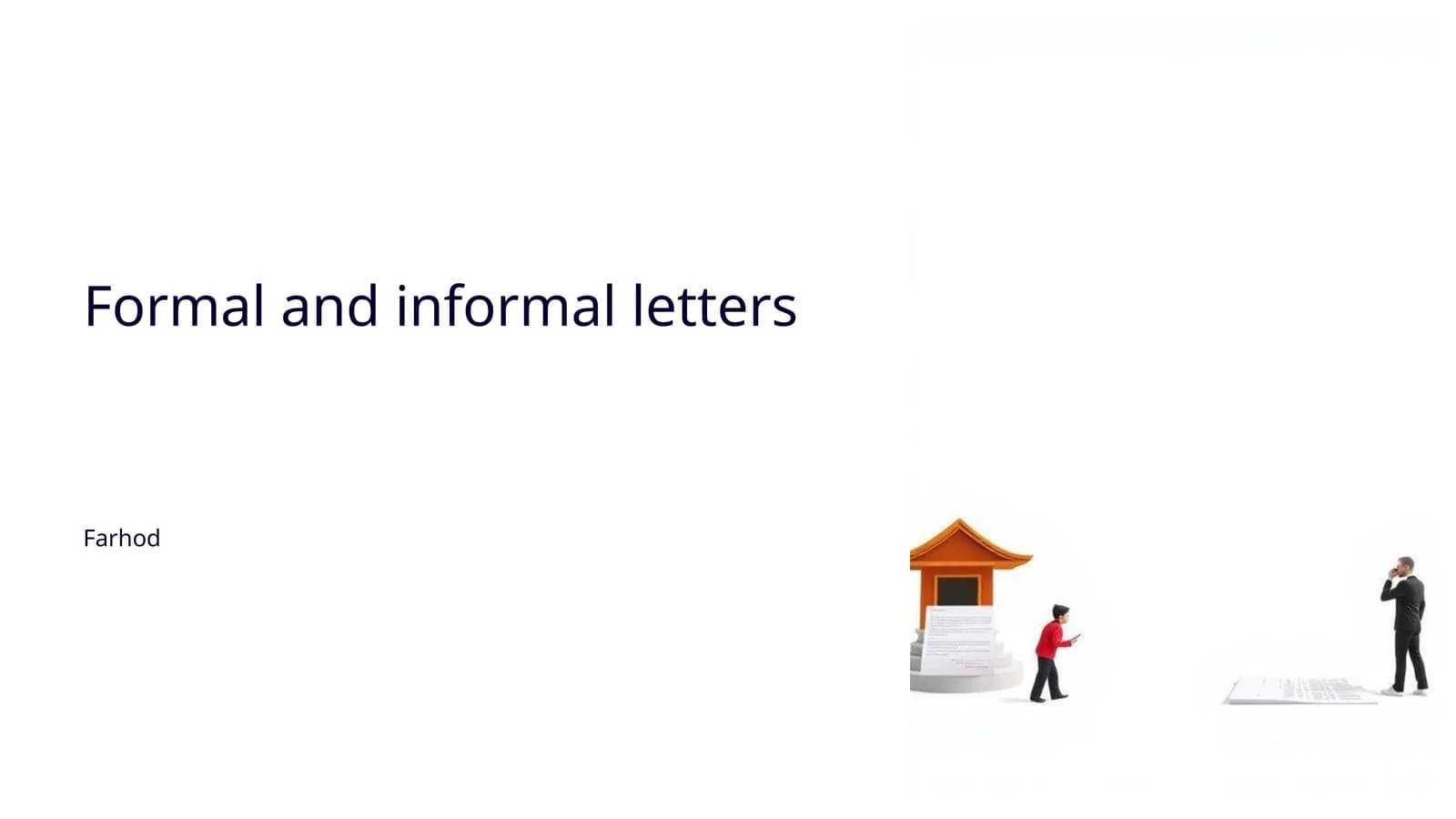 Formal and informal letters