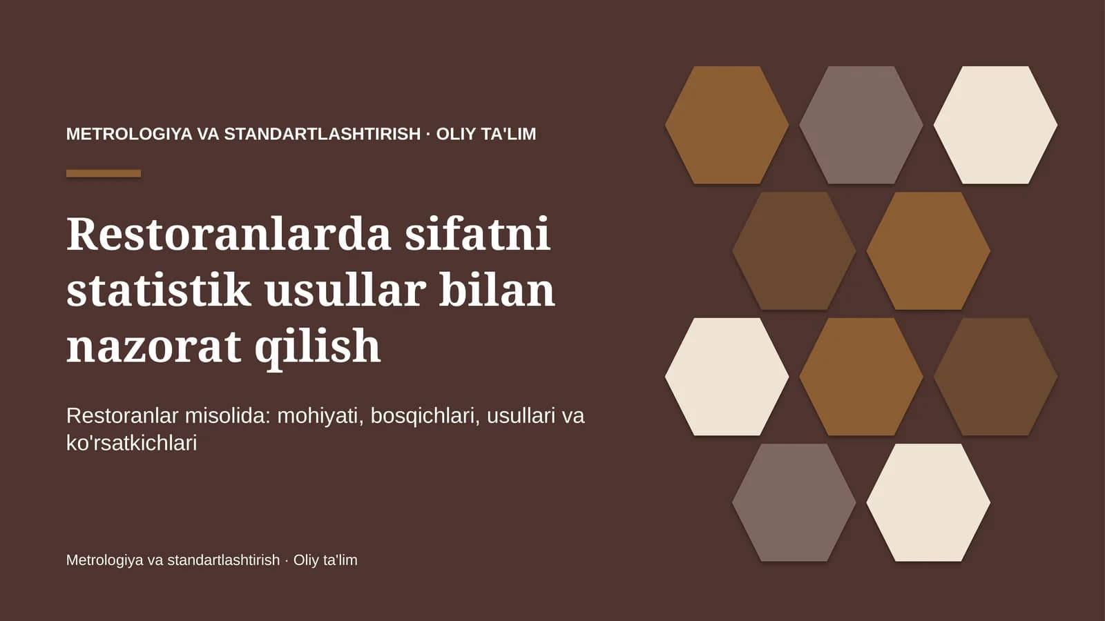 restoranlarda sifatni statistik usullar bilan nazorat qilish 1256