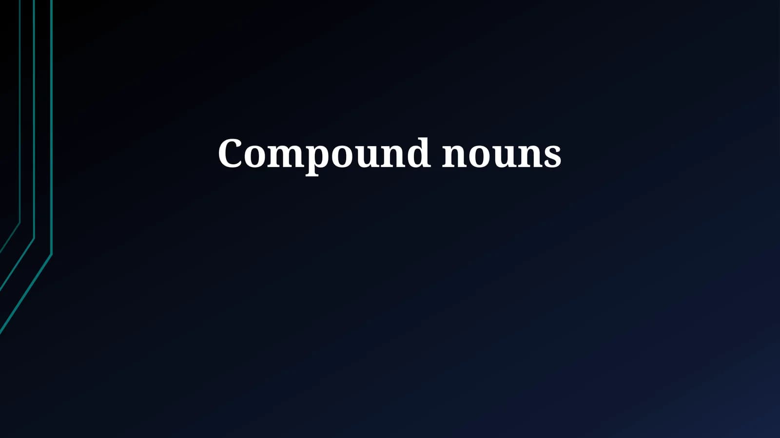 Using Compound Nouns Correctly