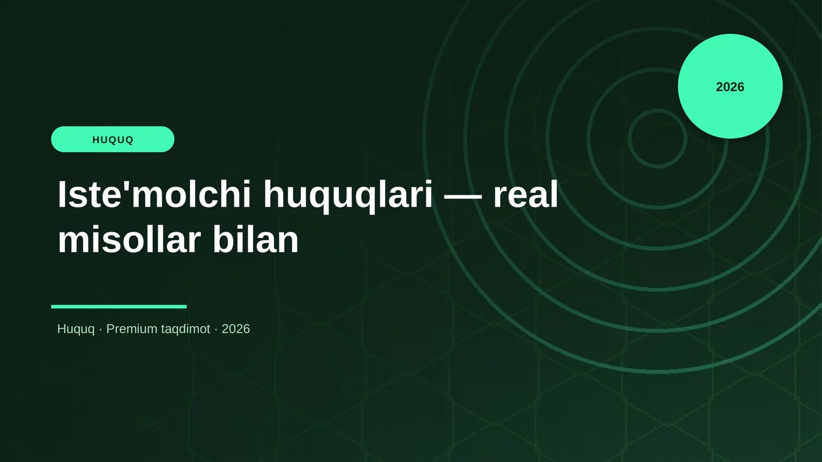 Iste'molchi huquqlari — real misollar bilan