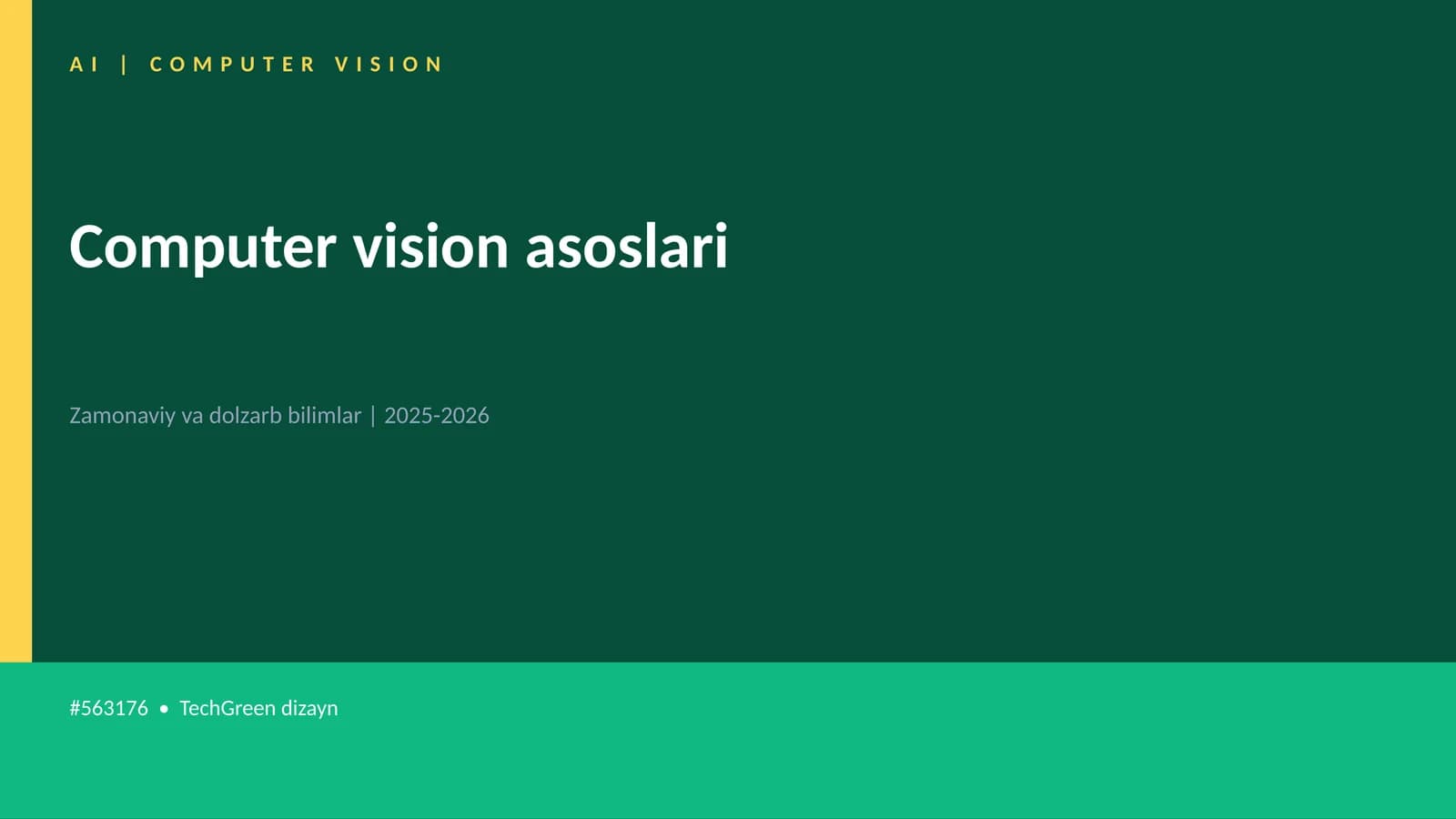 Computer vision asoslari
