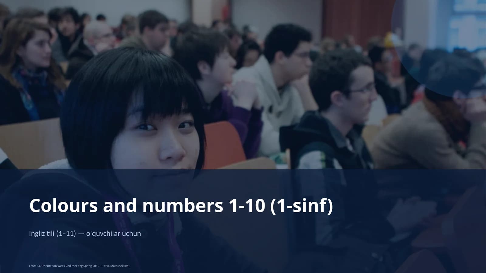 Colours and numbers 1-10 (1-sinf)