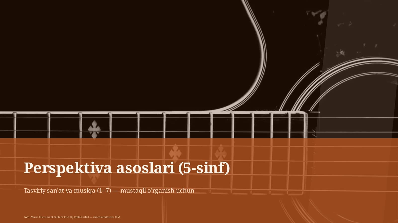 Perspektiva asoslari (5-sinf)