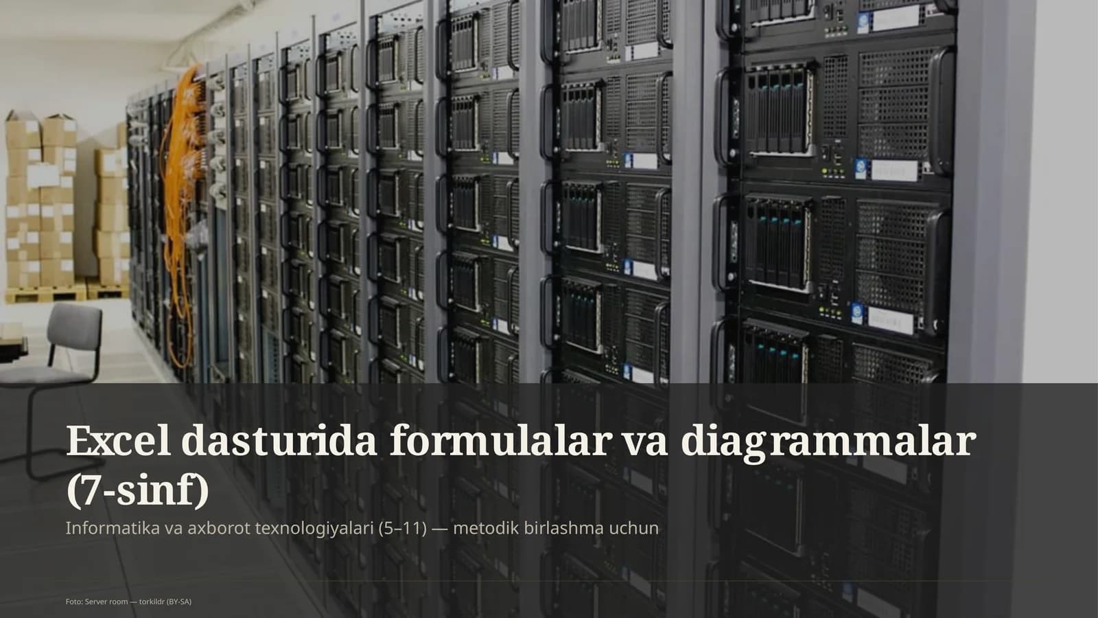 Excel dasturida formulalar va diagrammalar (7-sinf)