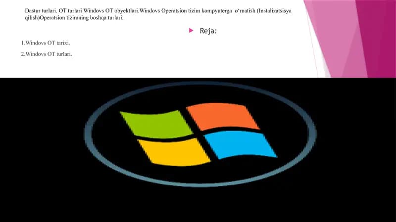 Windovs Operatsion Tizim