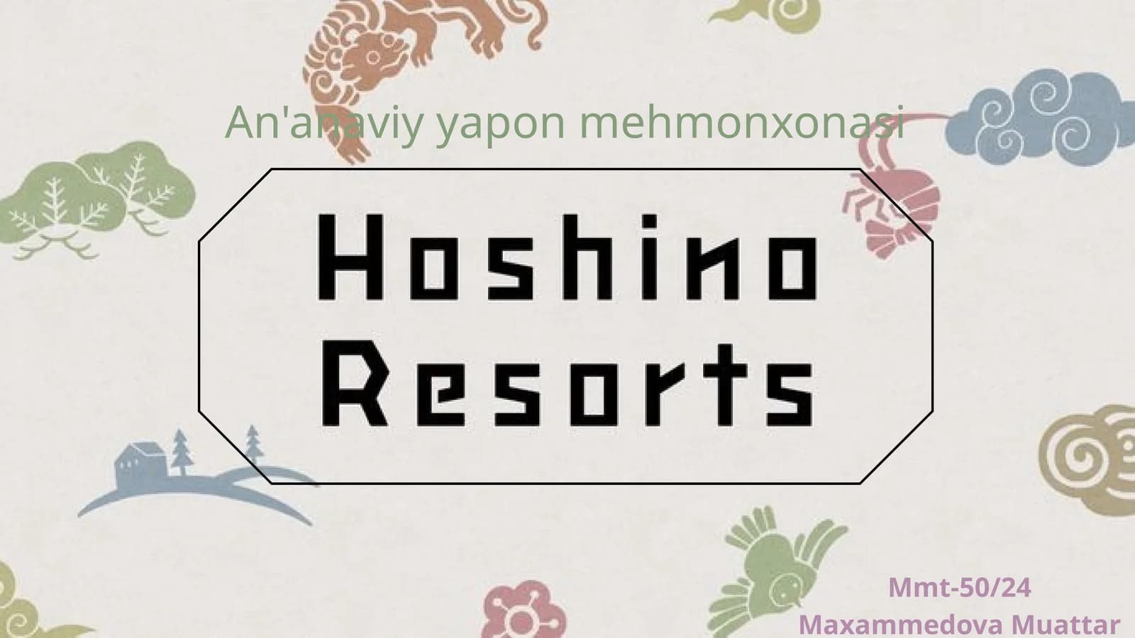 An'anaviy yapon mehmonxonasi