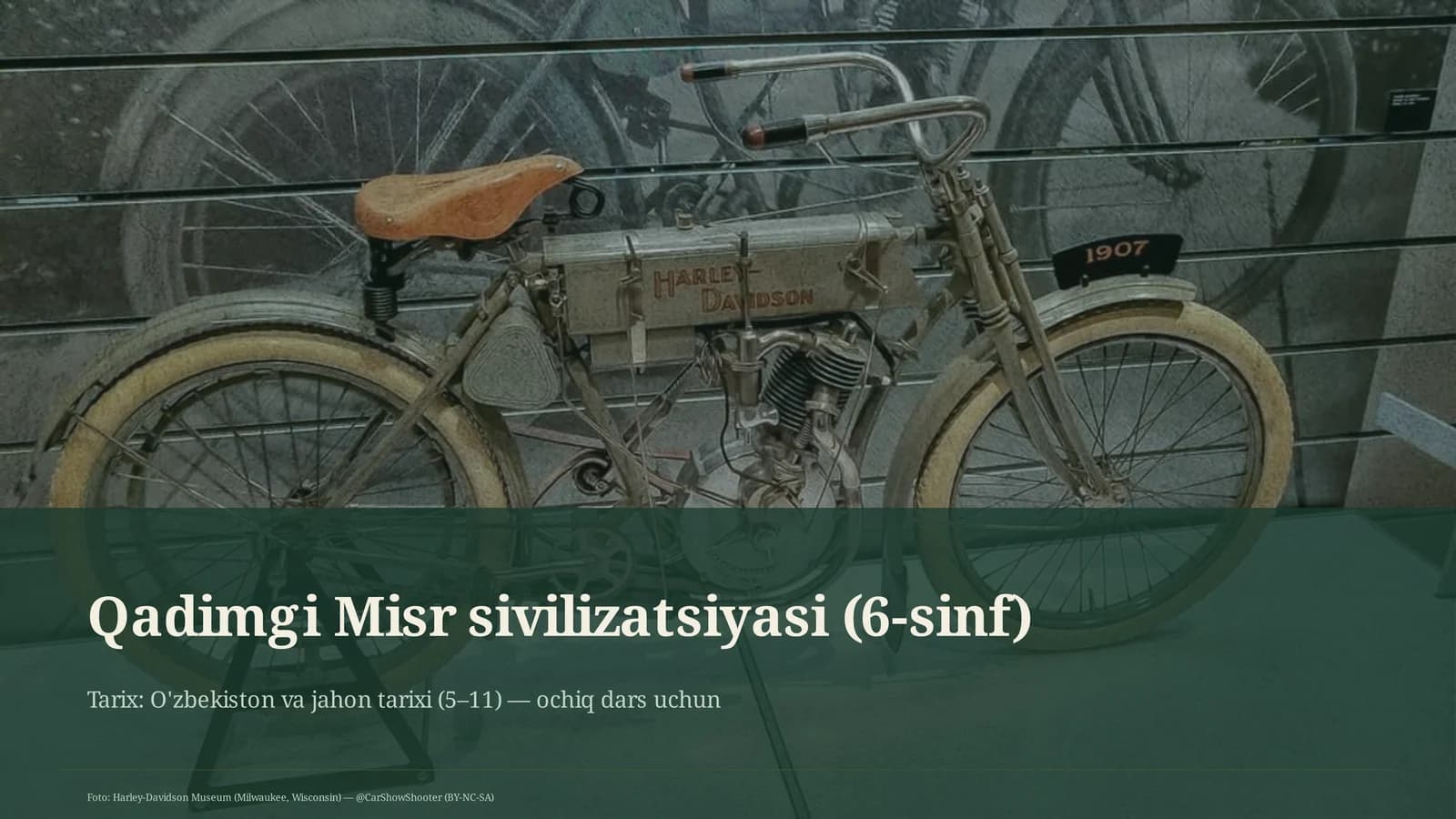 Qadimgi Misr sivilizatsiyasi (6-sinf)
