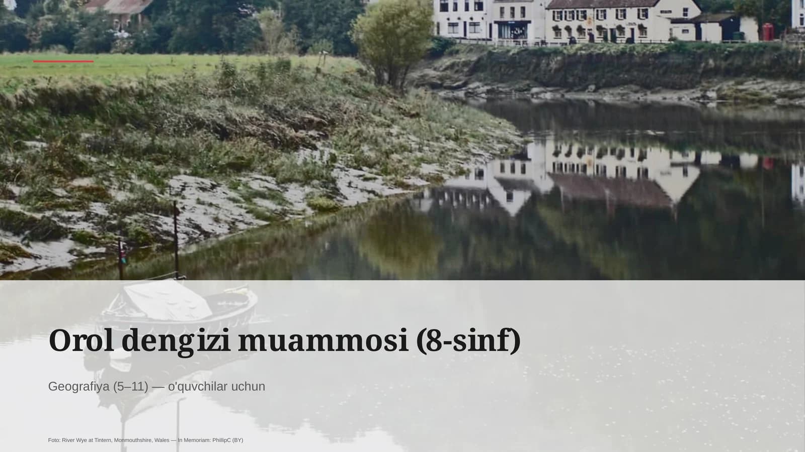 Orol dengizi muammosi (8-sinf)