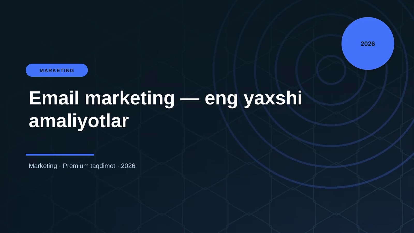 Email marketing — eng yaxshi amaliyotlar