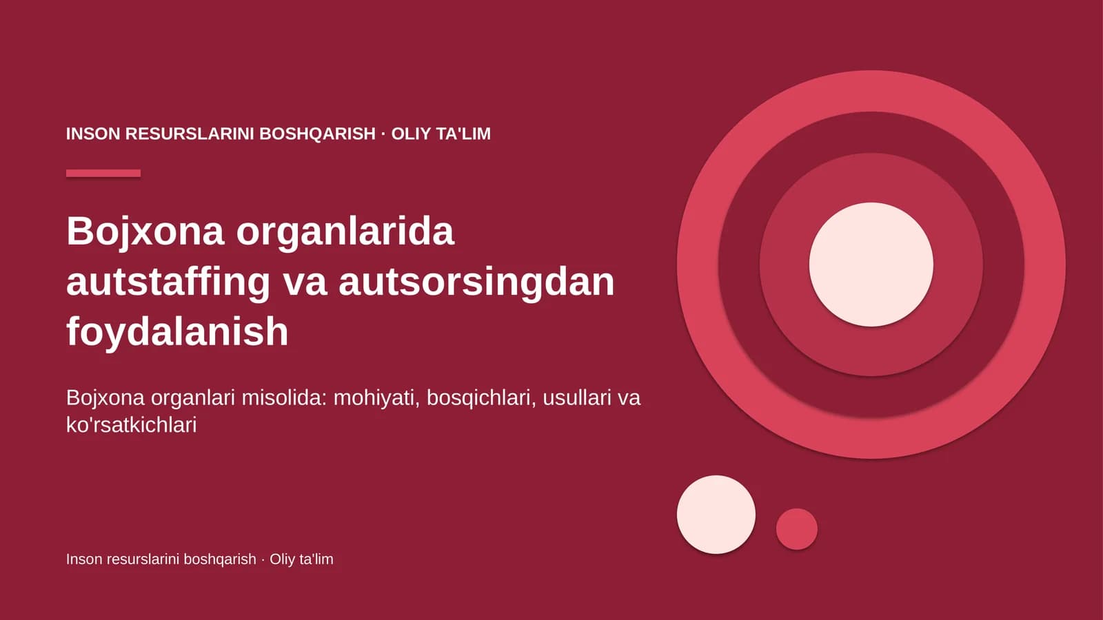 Bojxona organlarida autstaffing va autsorsingdan foydalanish