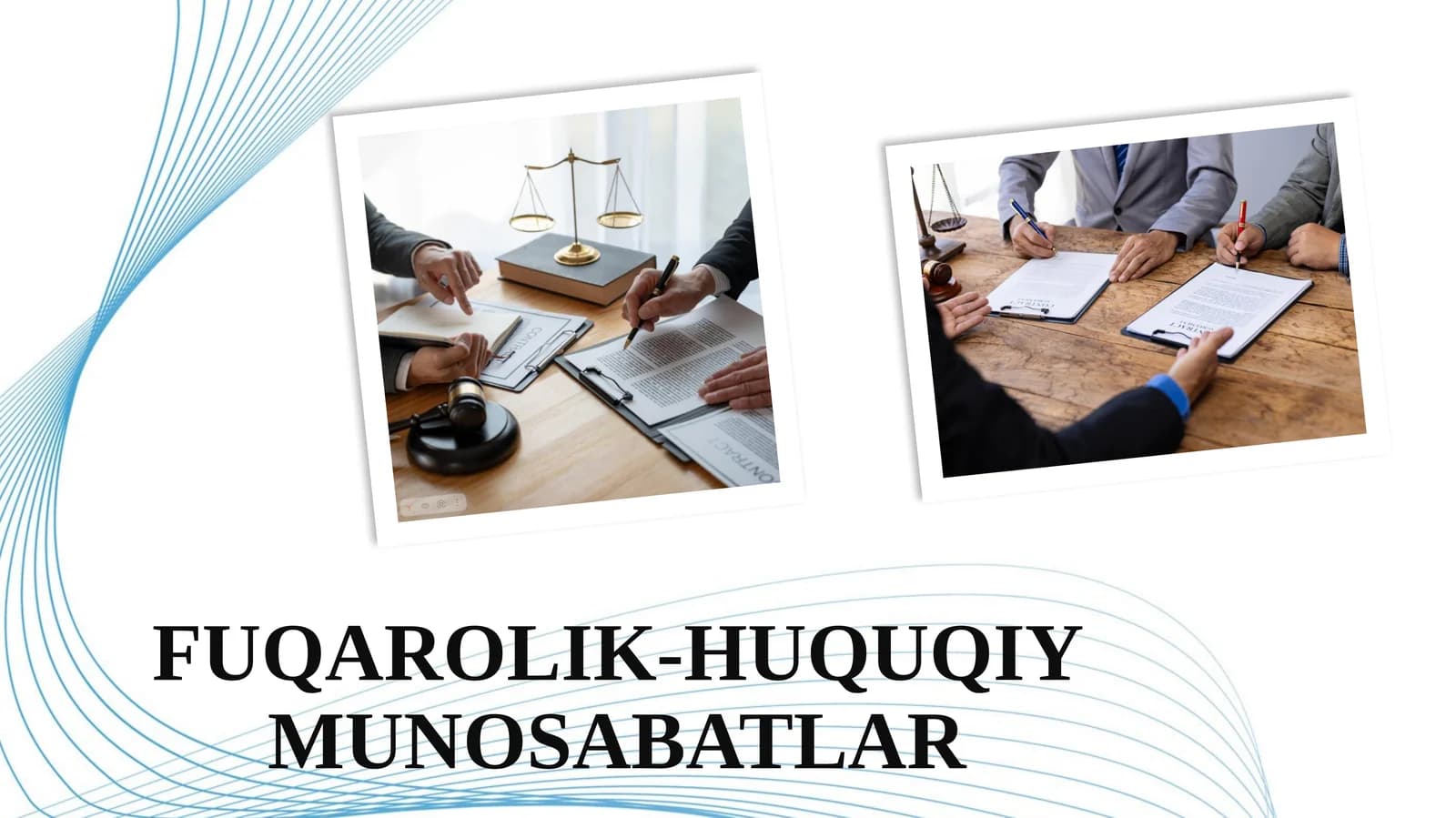 FUQAROLIK-HUQUQIY MUNOSABATLAR