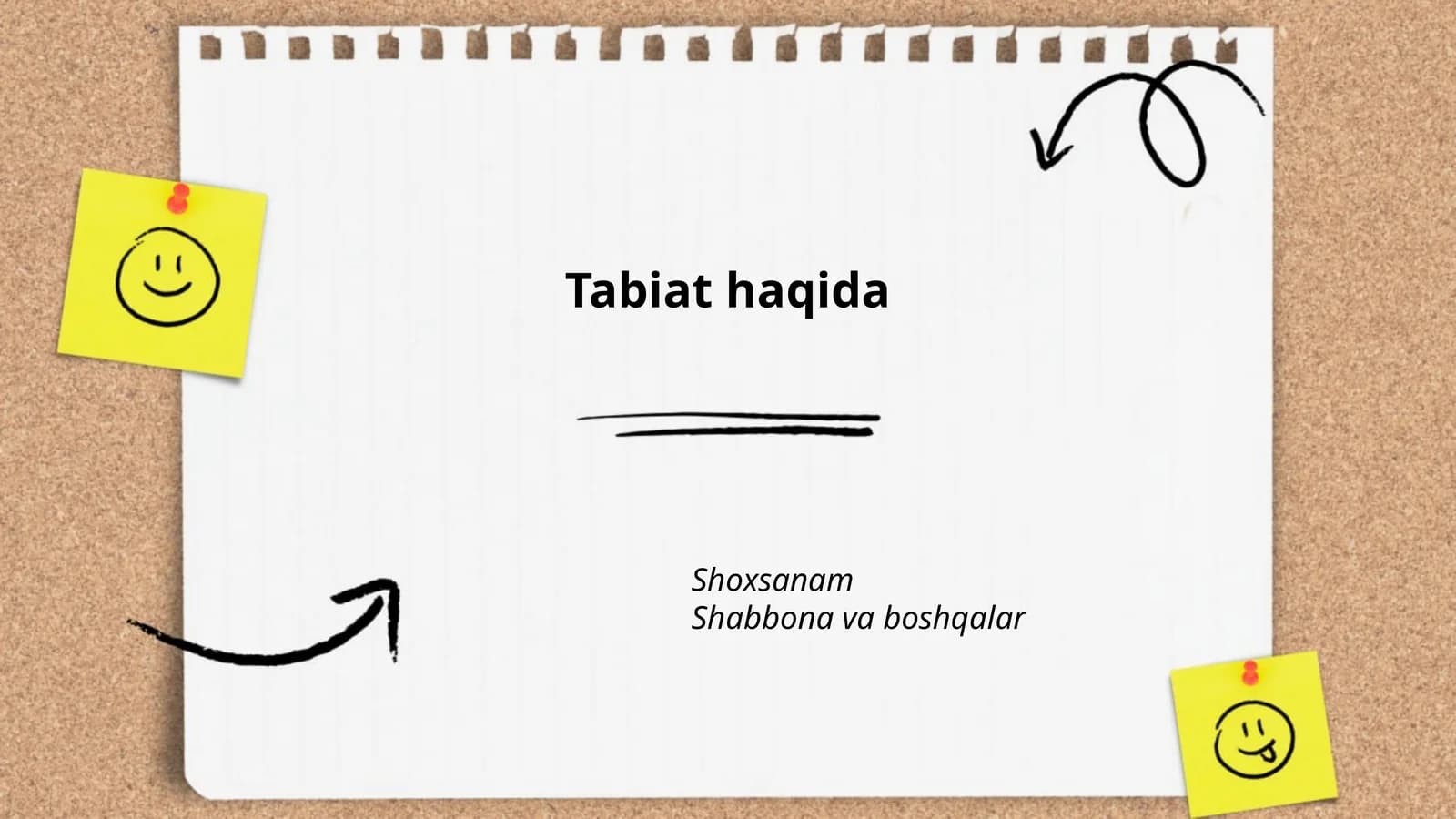 Tabiat haqida