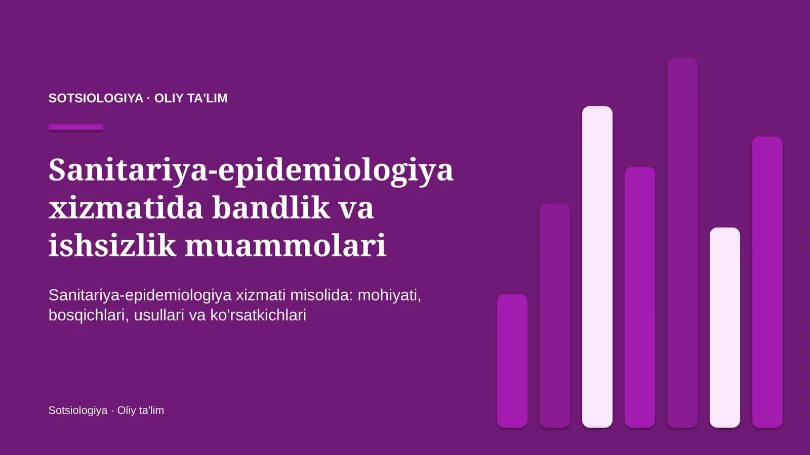 sanitariya epidemiologiya xizmatida bandlik va ishsizlik muammolari 5246