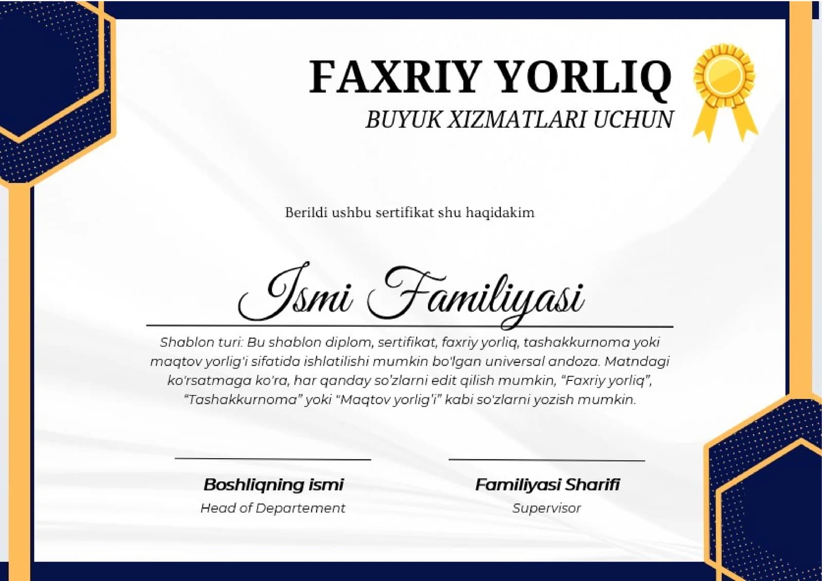 FAXRIY YORLIQ