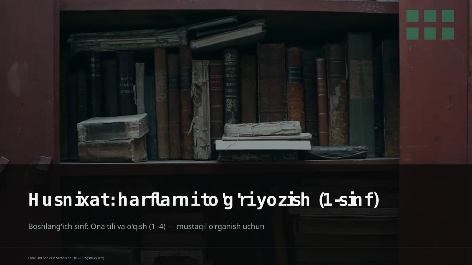 Ona tili va o'qish (1–4)