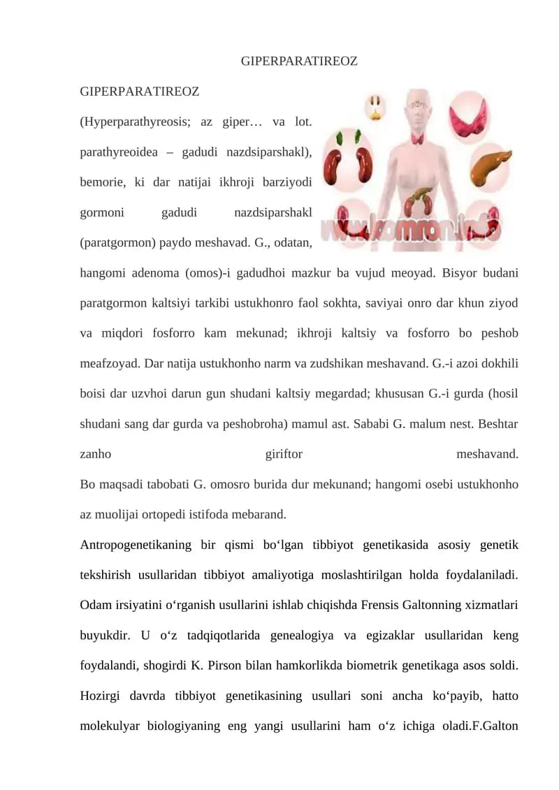 GIPERPARATIREOZ