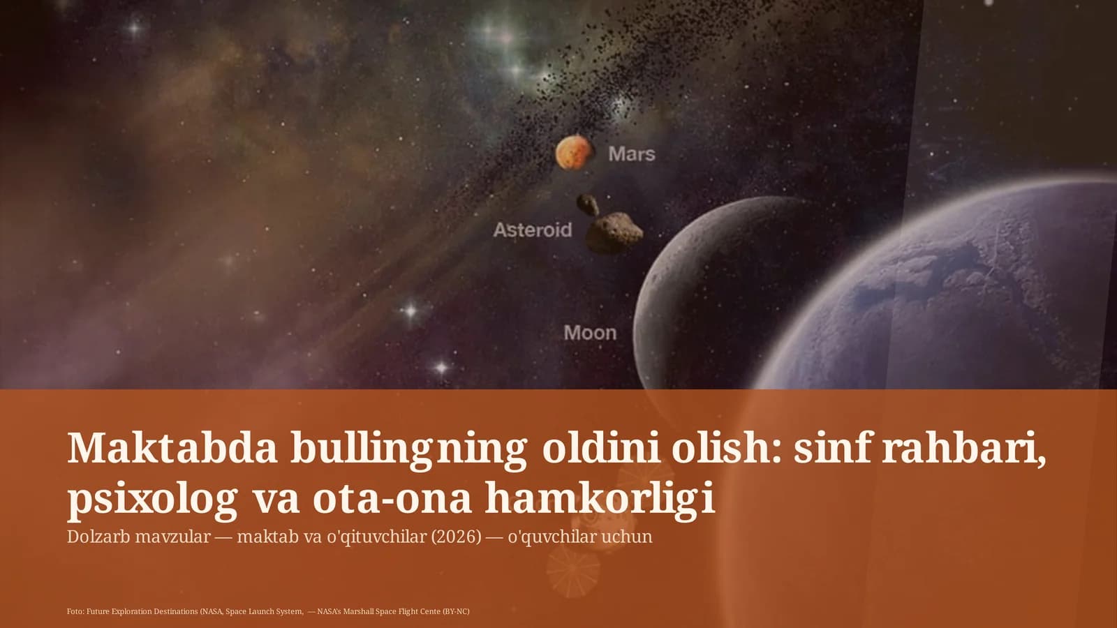 Maktabda bullingning oldini olish: sinf rahbari, psixolog va ota-ona hamkorligi