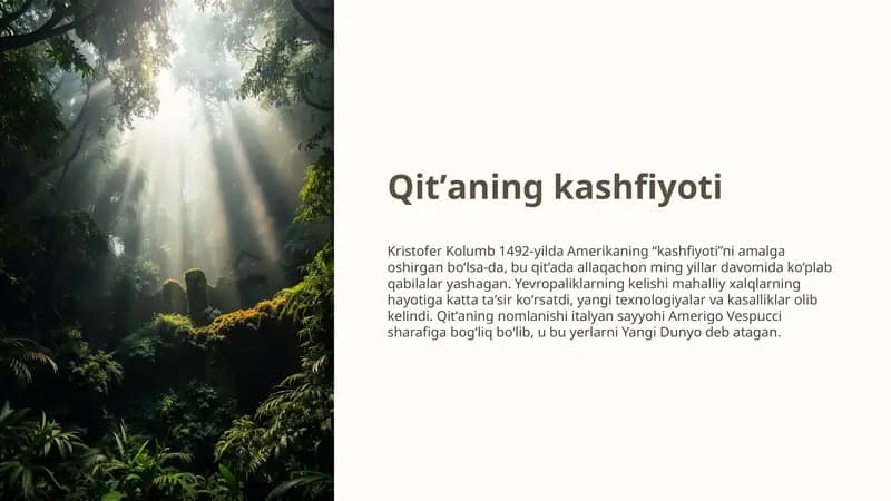 Amerika xalqlari o'rta asrlarda
