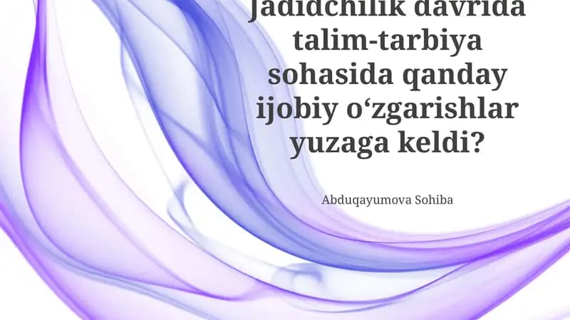 Maktablarning yangilanishi va zamonaviylashuvi