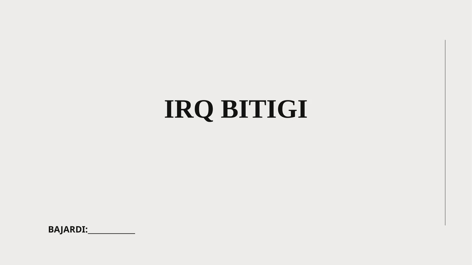 Irq Bitigi