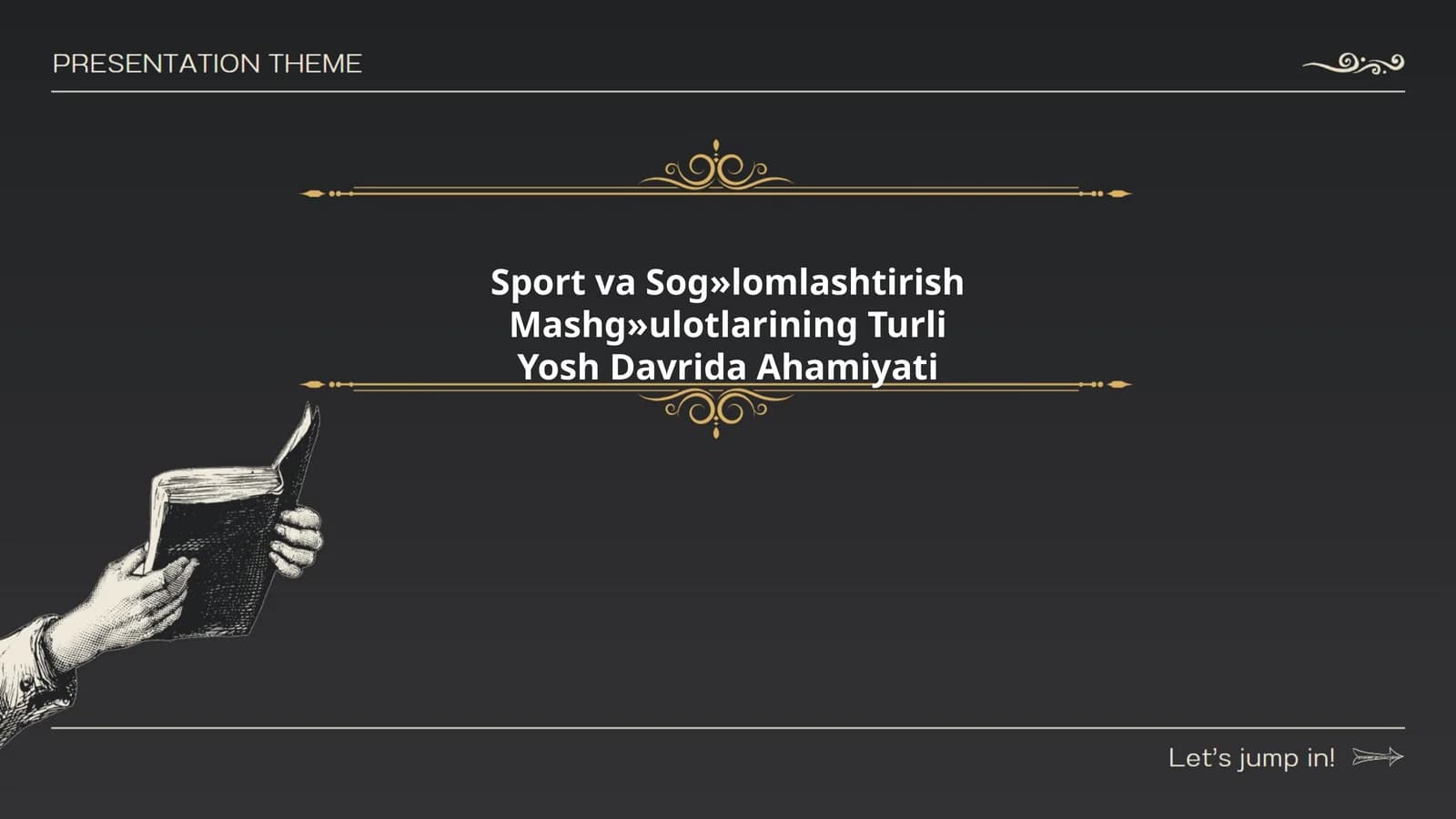 Sport va Sog»lomlashtirish Mashg»ulotlarining Turli Yosh Davrida Ahamiyati