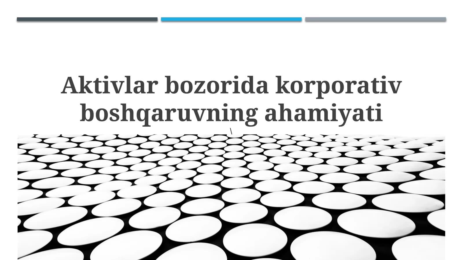 Aktivlar bozorida korporativ boshqaruv