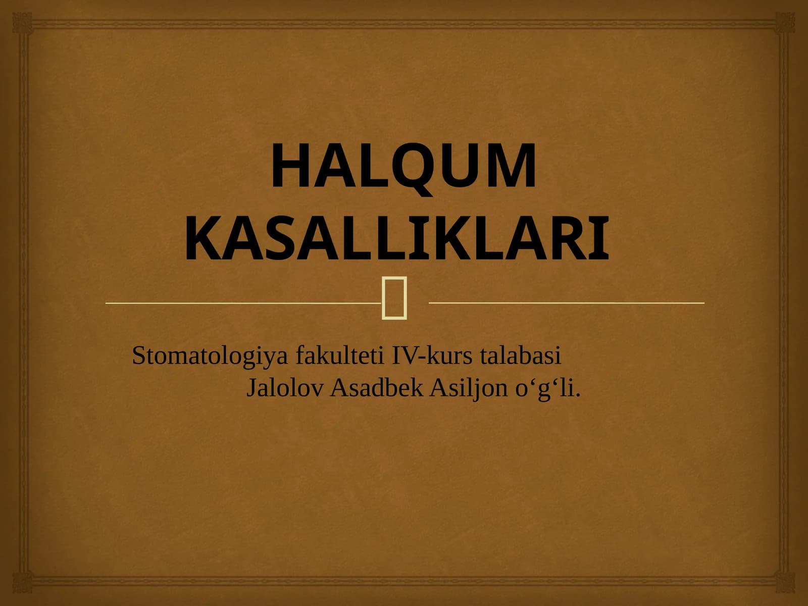 HALQUM KASALLIKLARI