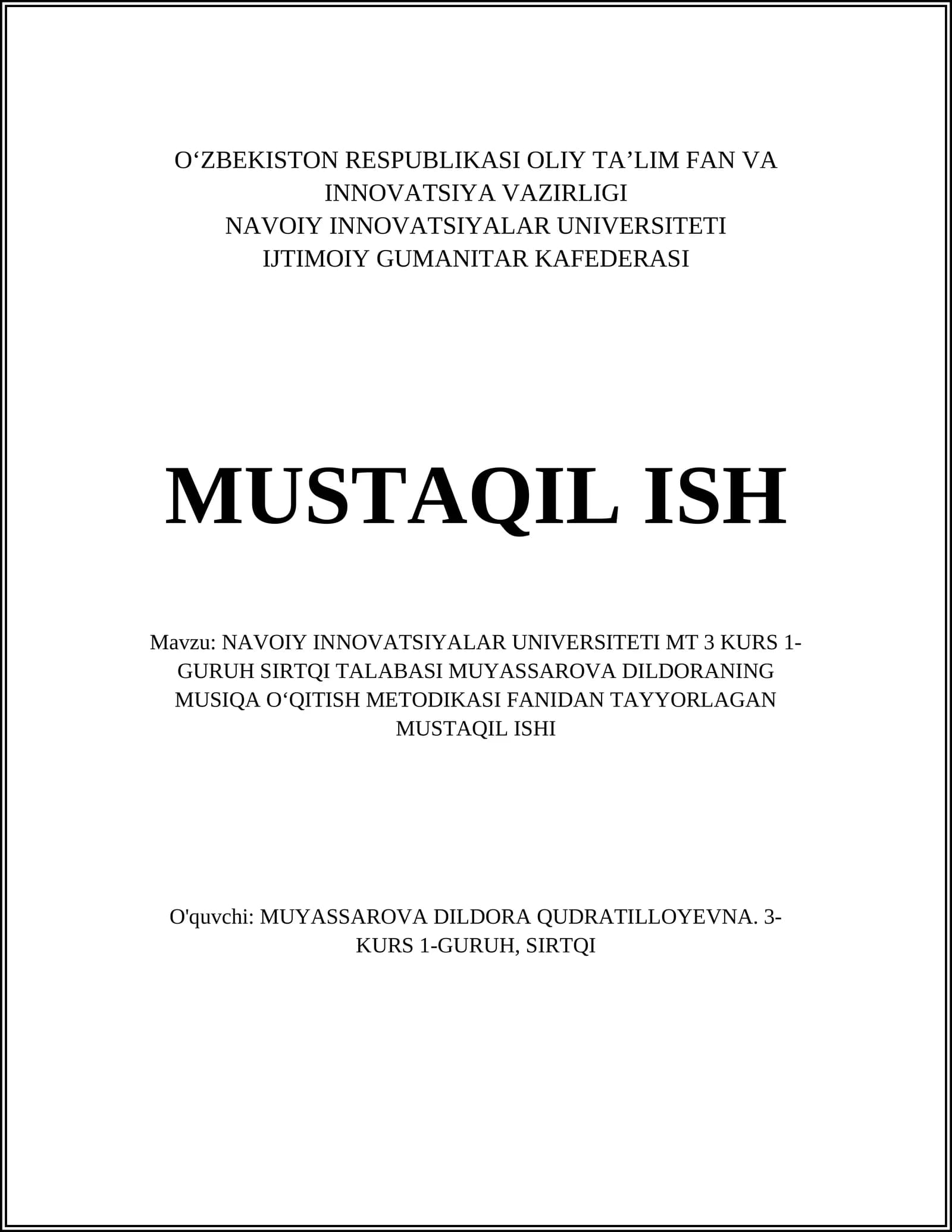 Musiqa Didaktikasi