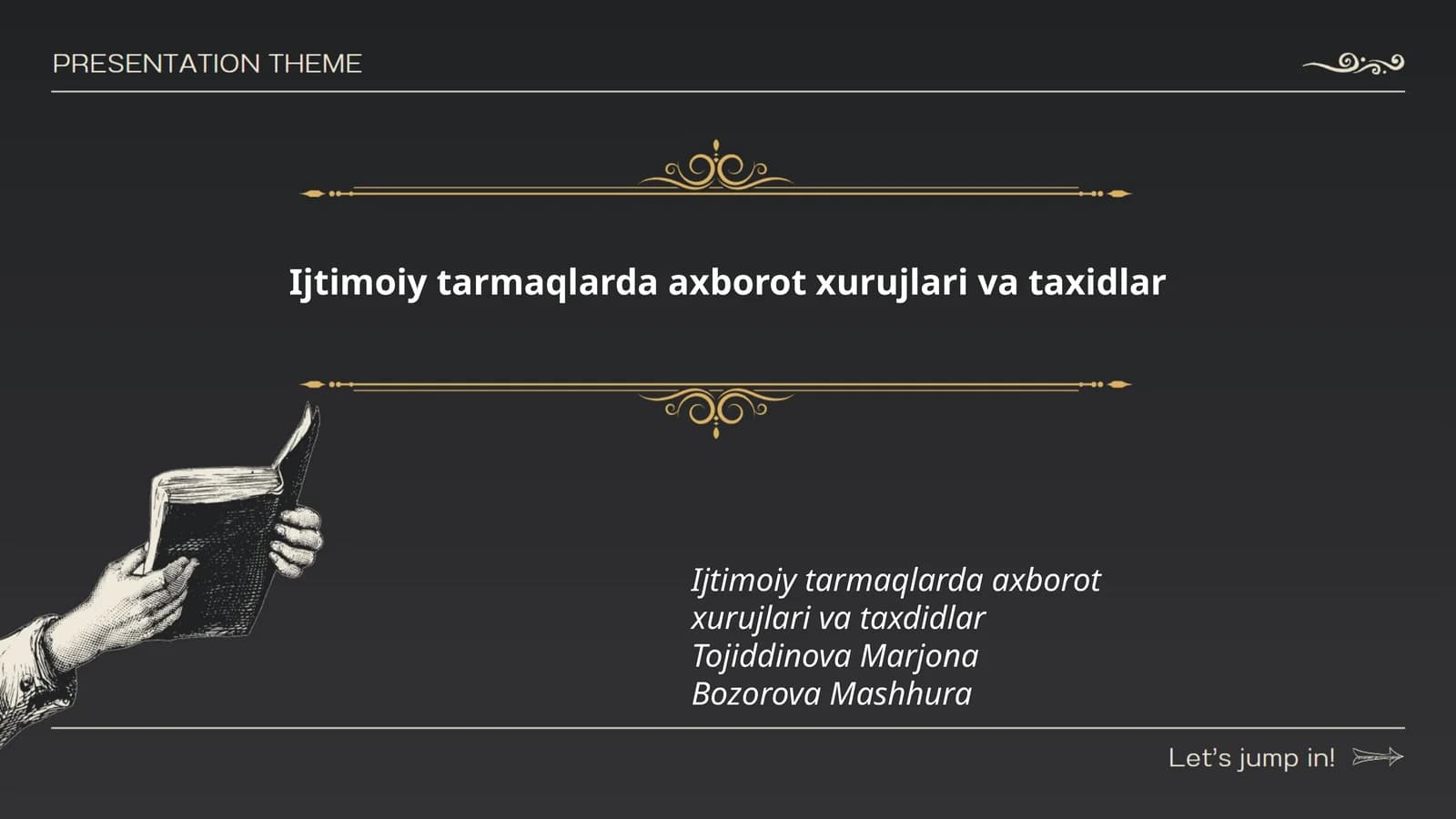 Ijtimoiy tarmaqlarda axborot xurujlari va taxidlar