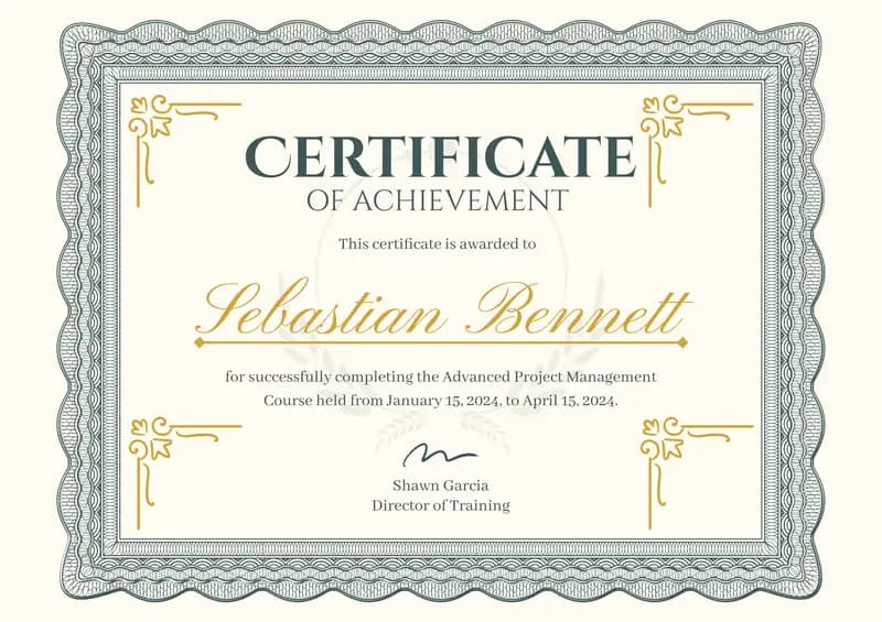 Advanced Project Management Course