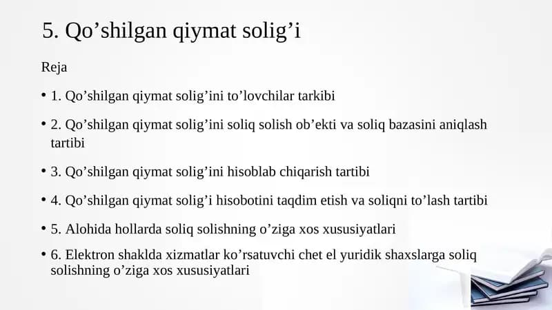 Qo‘shilgan qiymat solig‘i