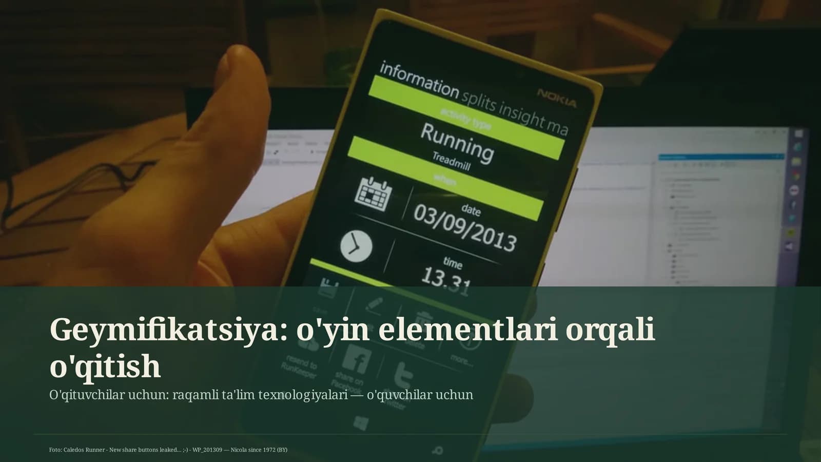 Geymifikatsiya: o'yin elementlari orqali o'qitish