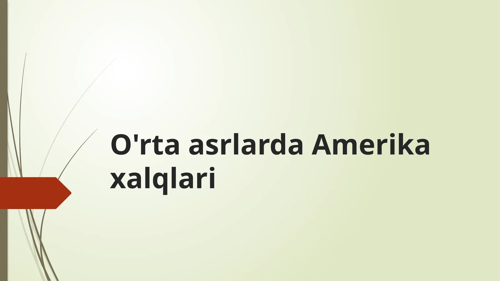 O'rta asrlarda Amerika xalqlari