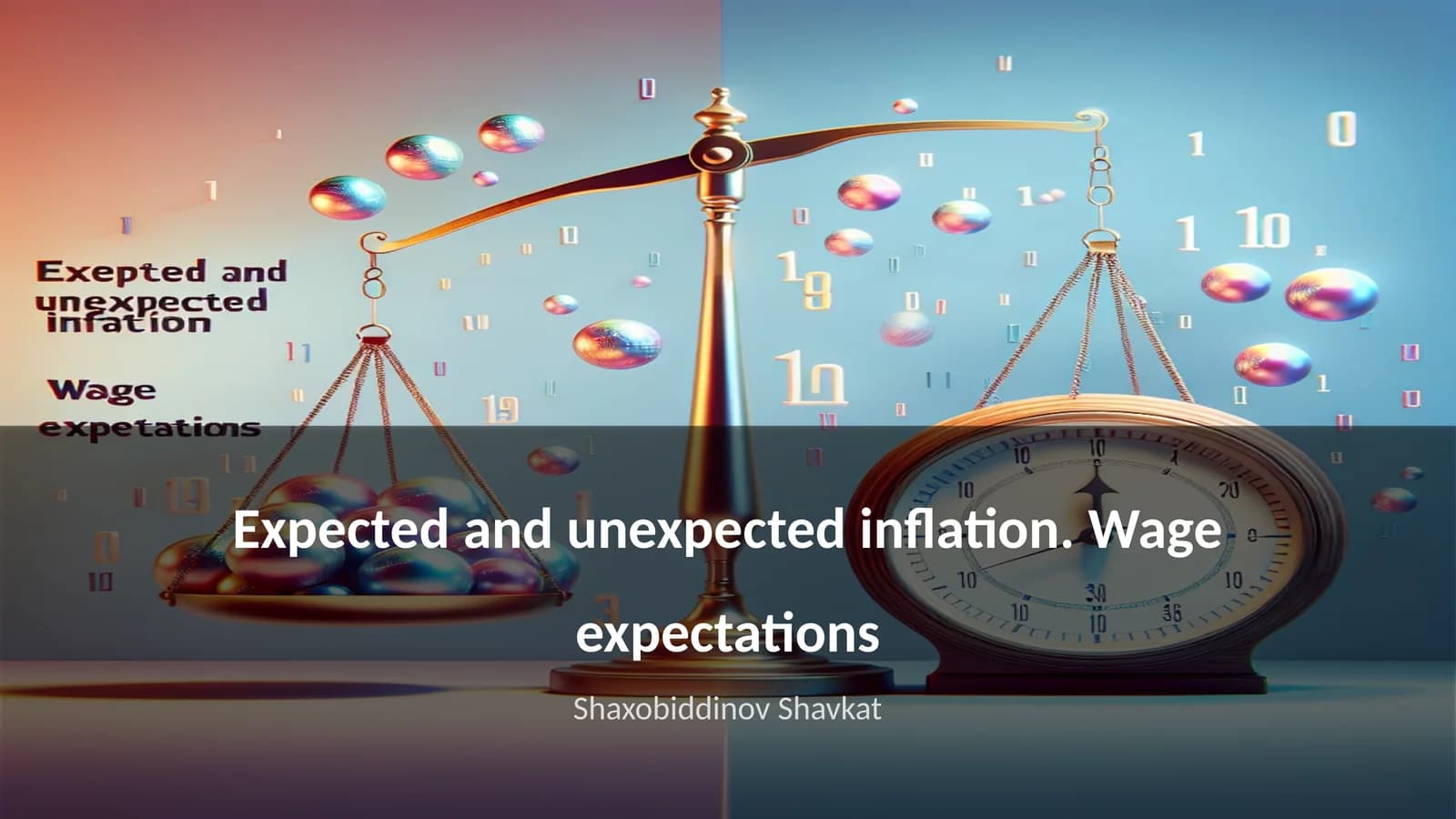Expected and unexpected inflation. Wage expectations