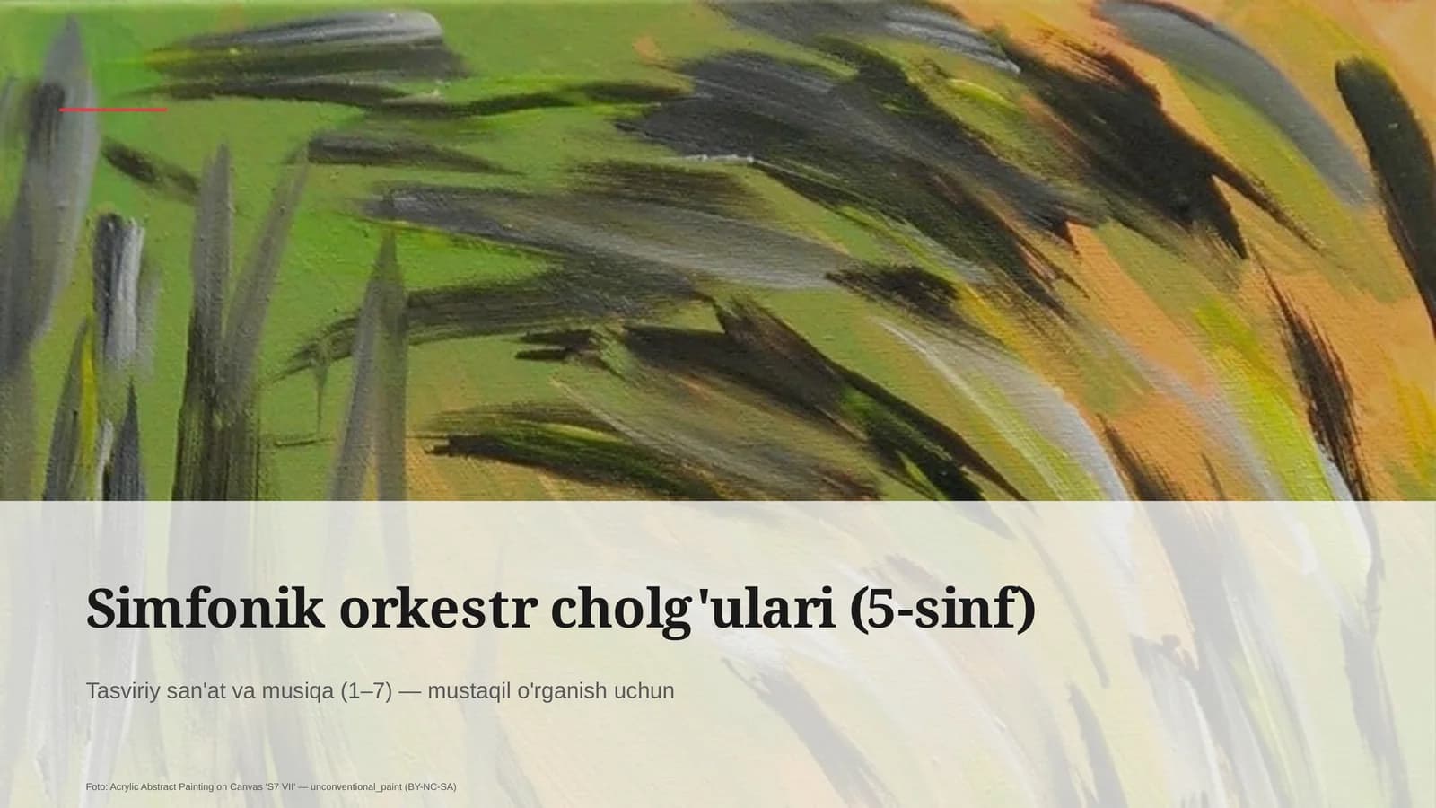 Tasviriy san'at va musiqa (1–7)
