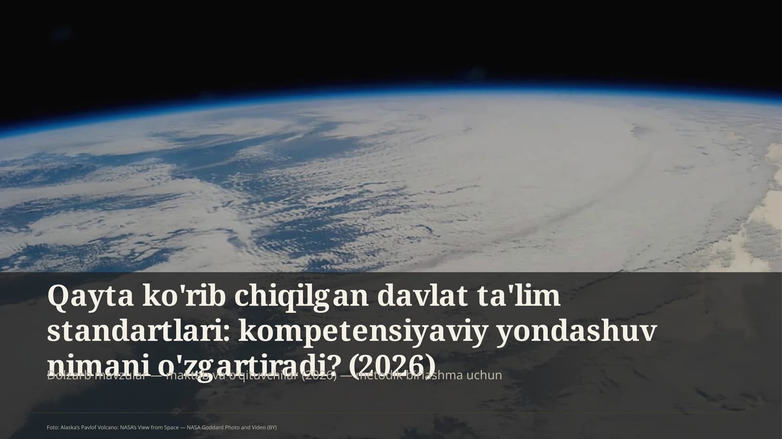 Dolzarb mavzular — maktab va o'qituvchilar