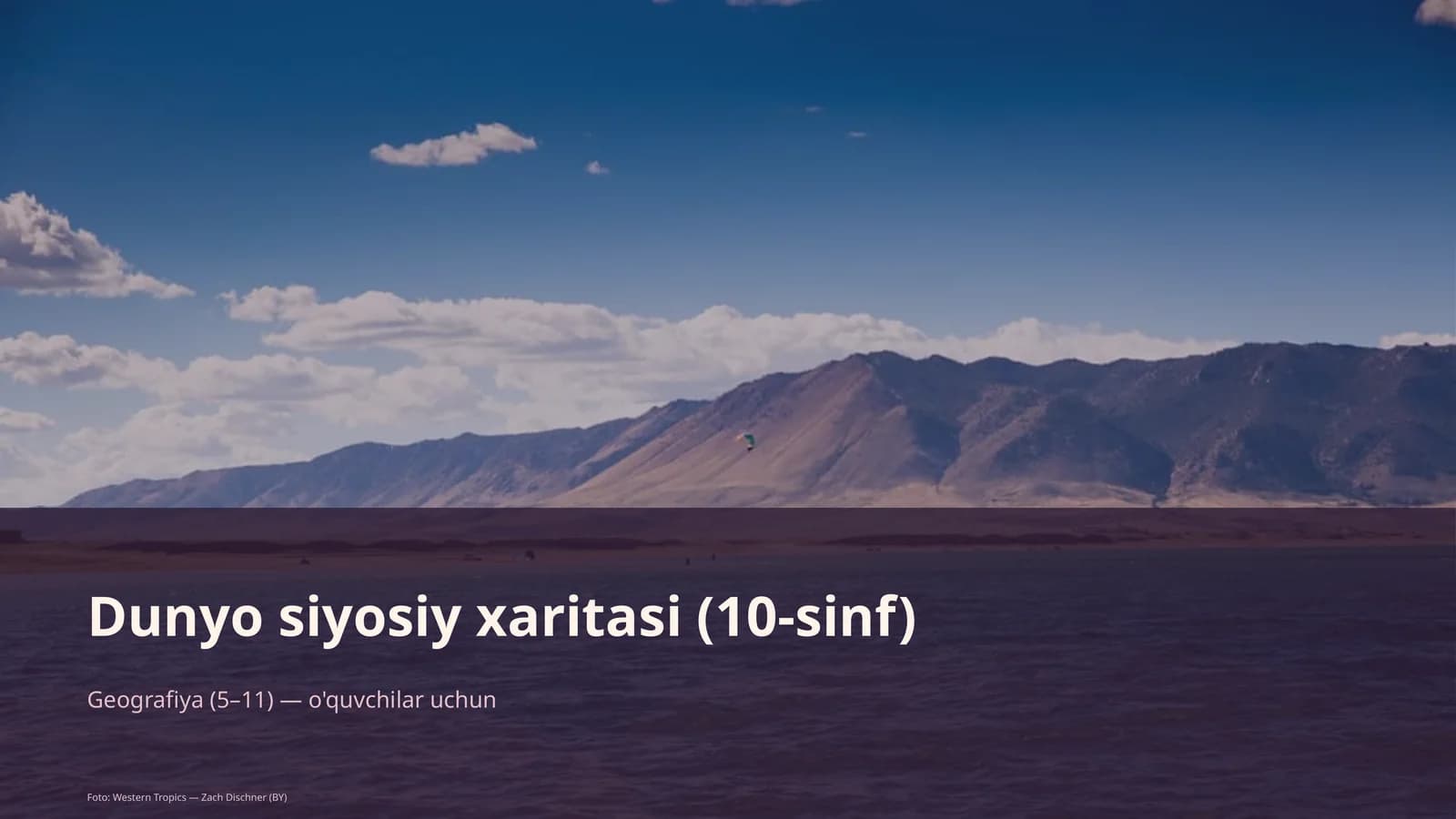 Dunyo siyosiy xaritasi (10-sinf)