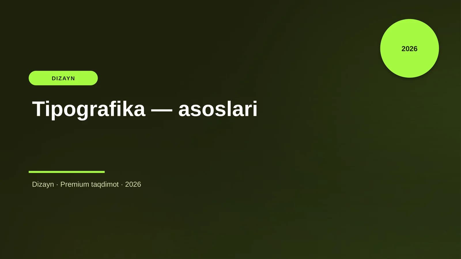 Tipografika — asoslari
