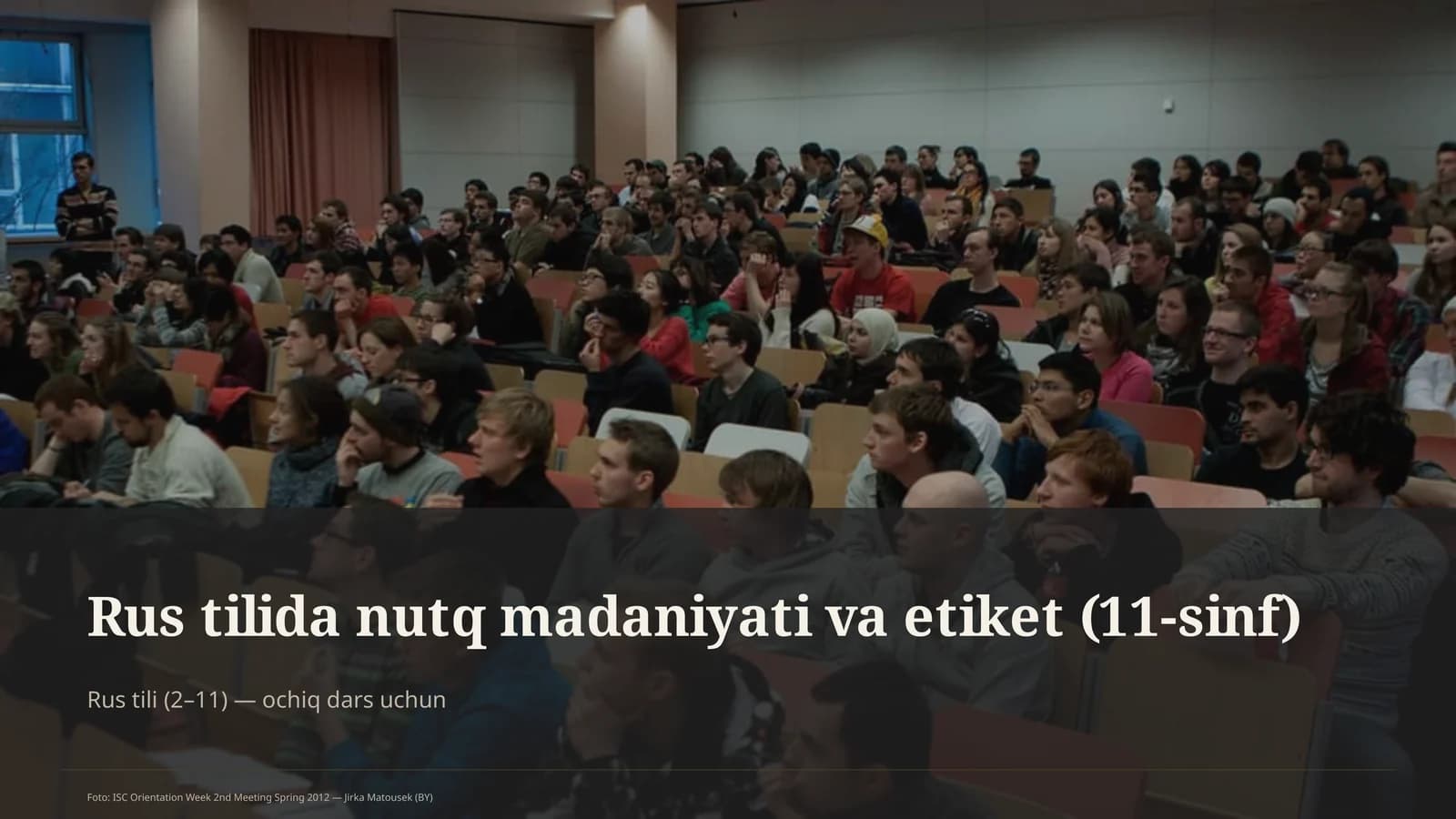 Rus tilida nutq madaniyati va etiket (11-sinf)