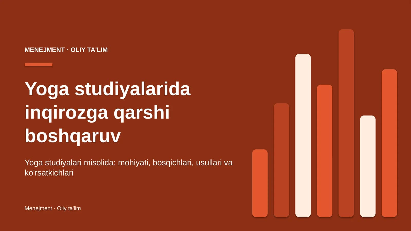 Yoga studiyalarida inqirozga qarshi boshqaruv