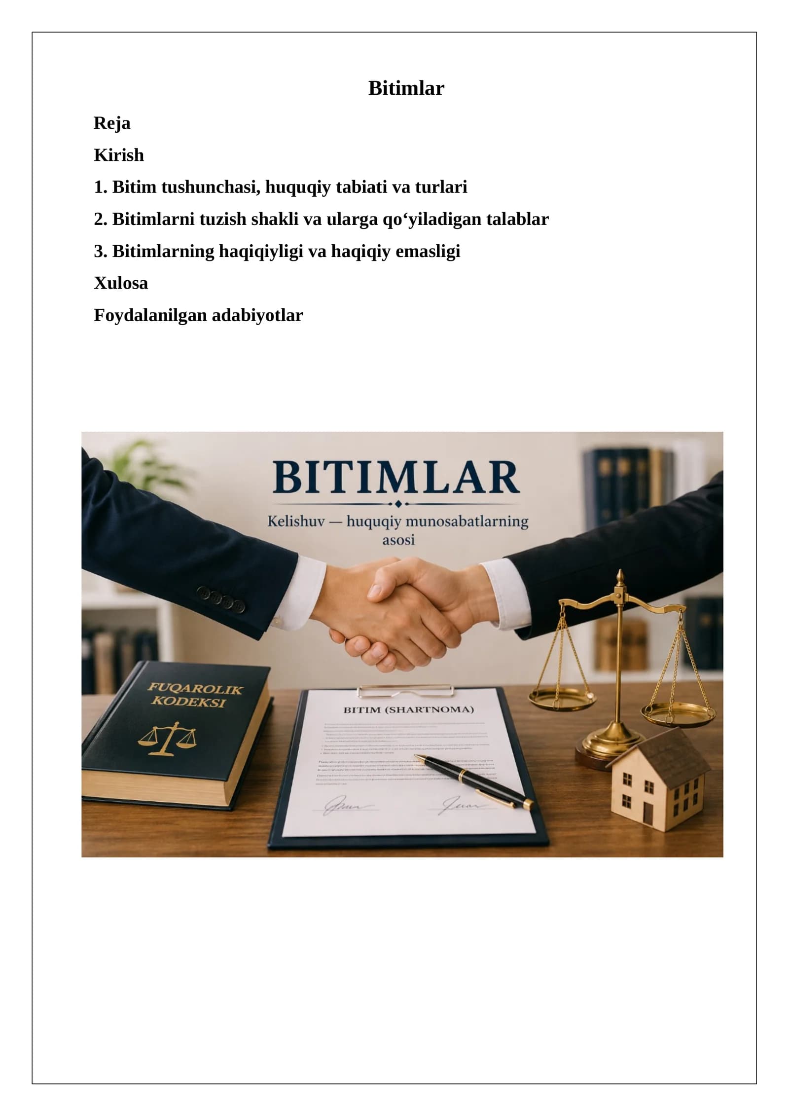 Bitimlar
