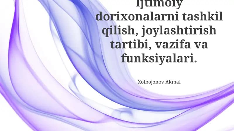 Ijtimoiy Institutlarning Tashkiloti