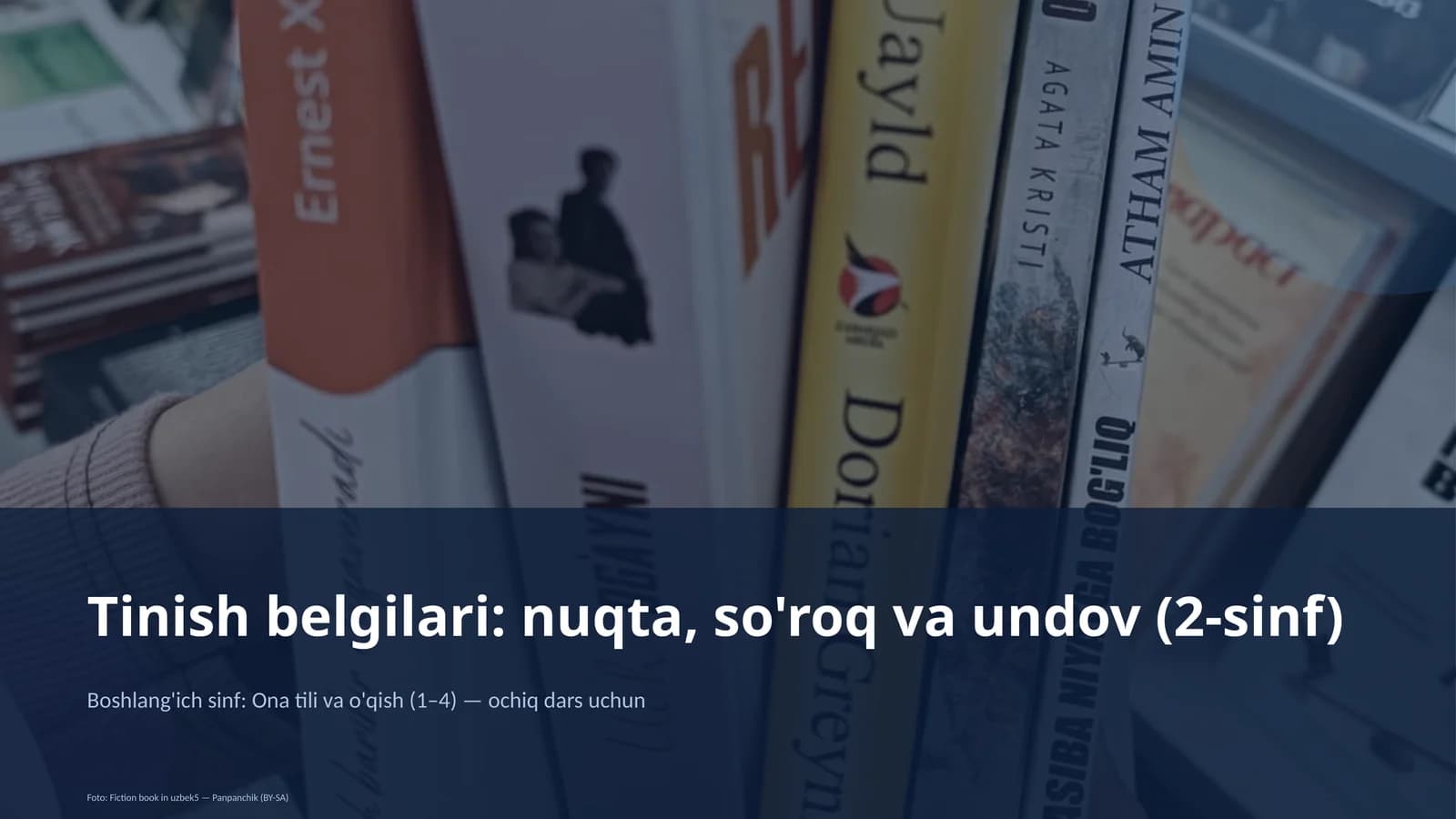 Tinish belgilari: nuqta, so'roq va undov (2-sinf)