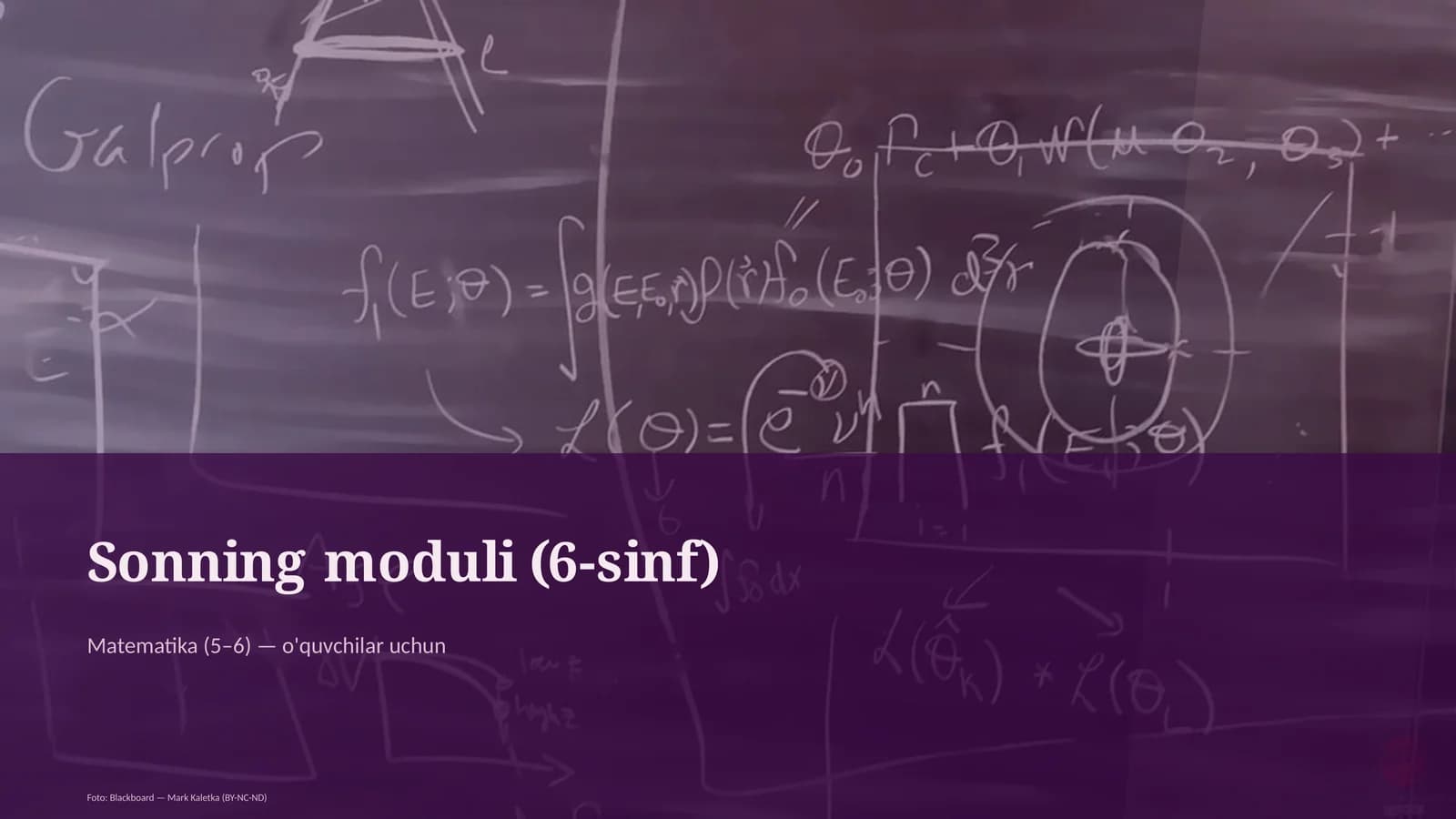 Sonning moduli (6-sinf)