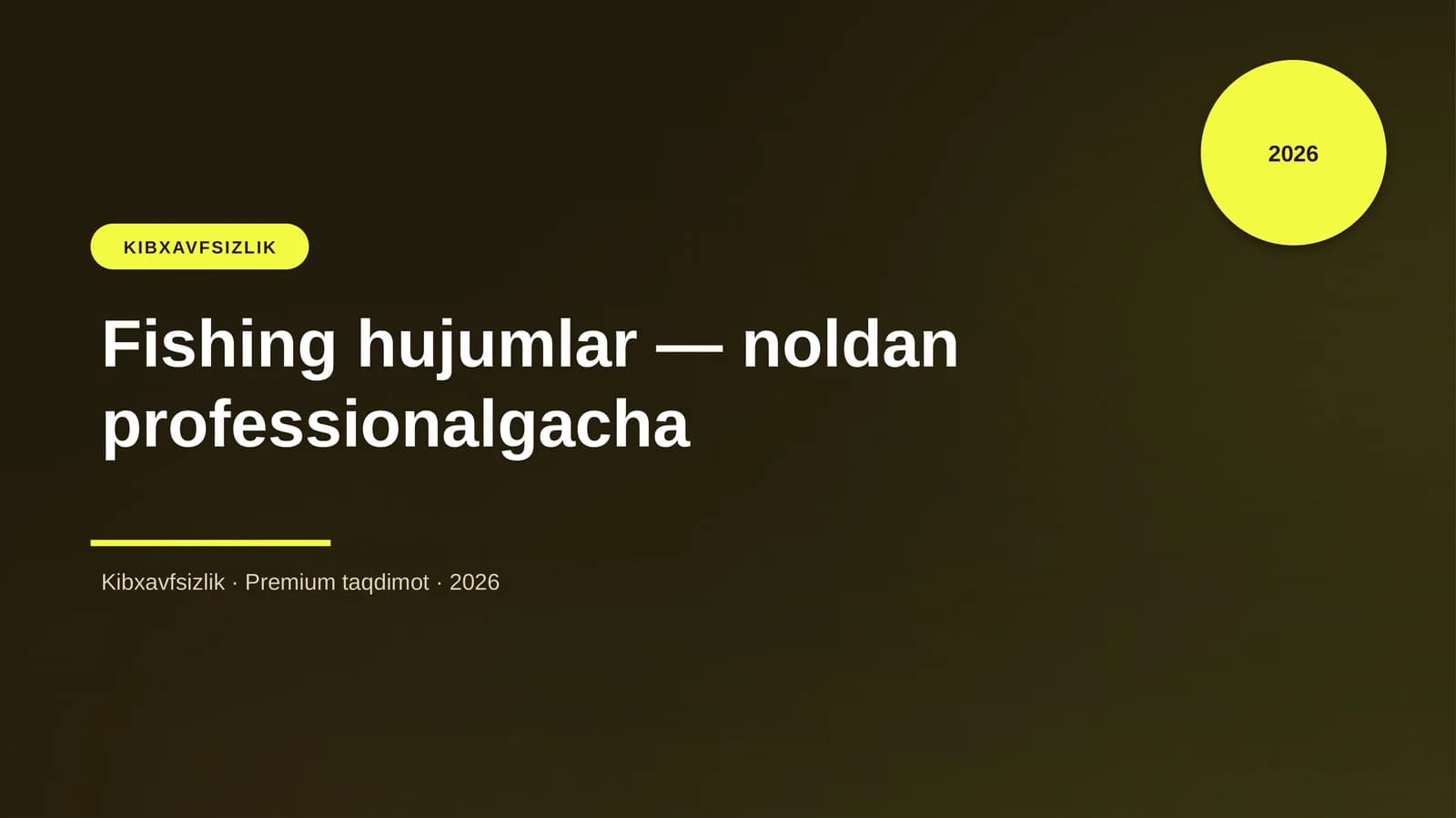 Fishing hujumlar — noldan professionalgacha