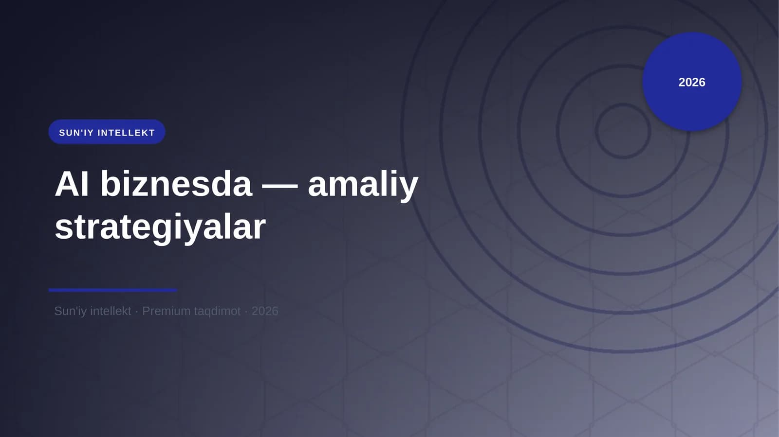 AI biznesda — amaliy strategiyalar