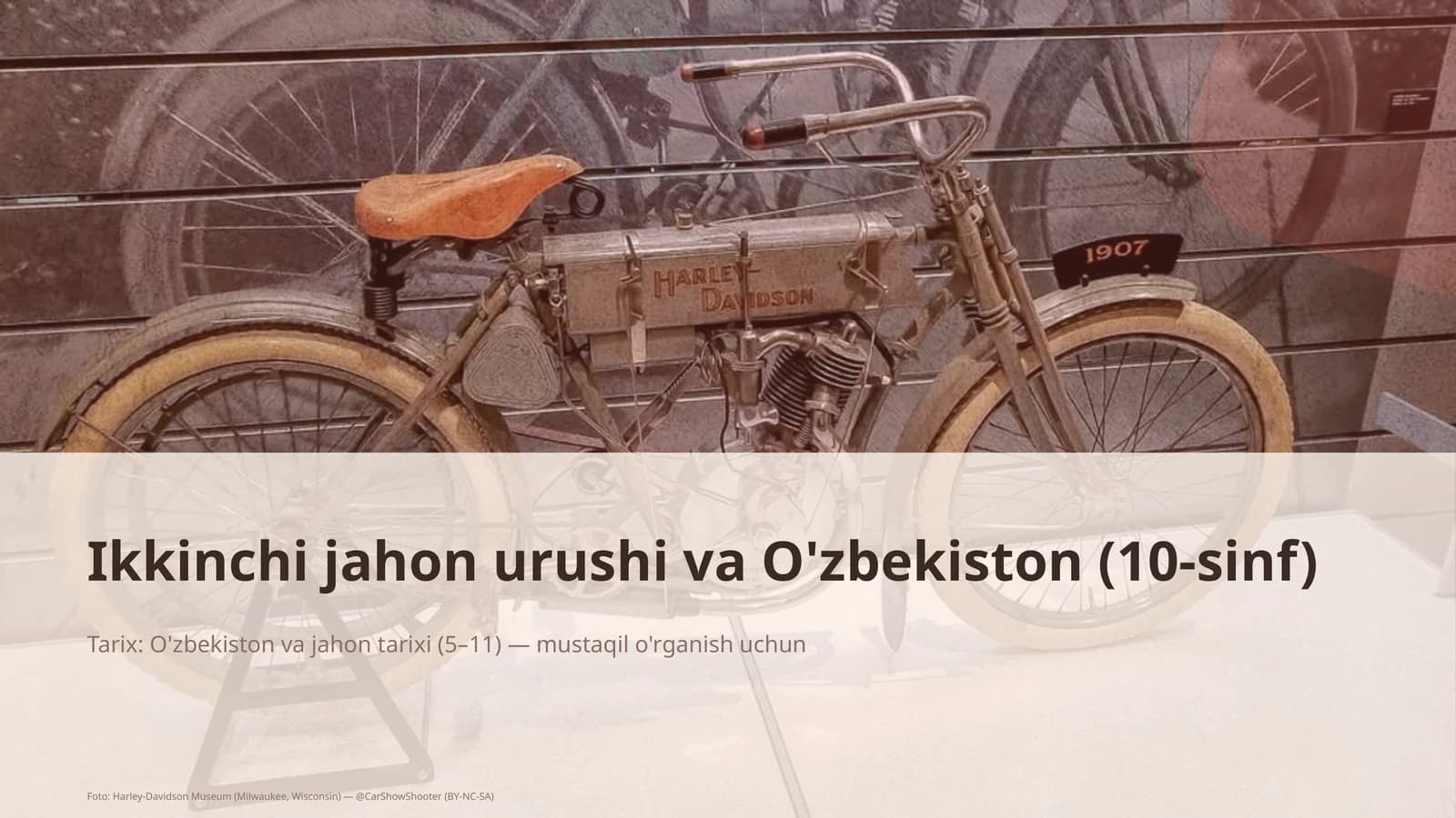 Ikkinchi jahon urushi va O'zbekiston (10-sinf)