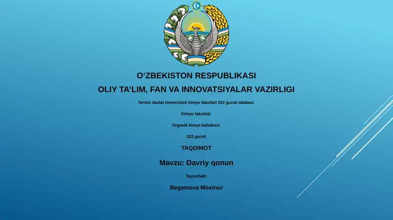 Davriy qonun
