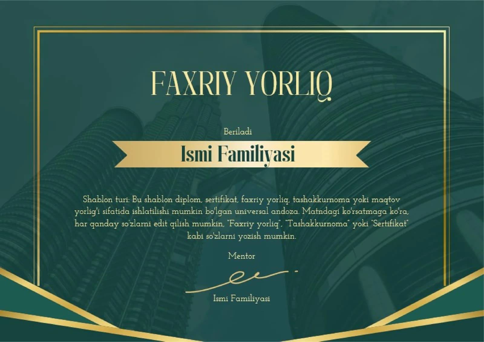 FAXRIY YORLIQ