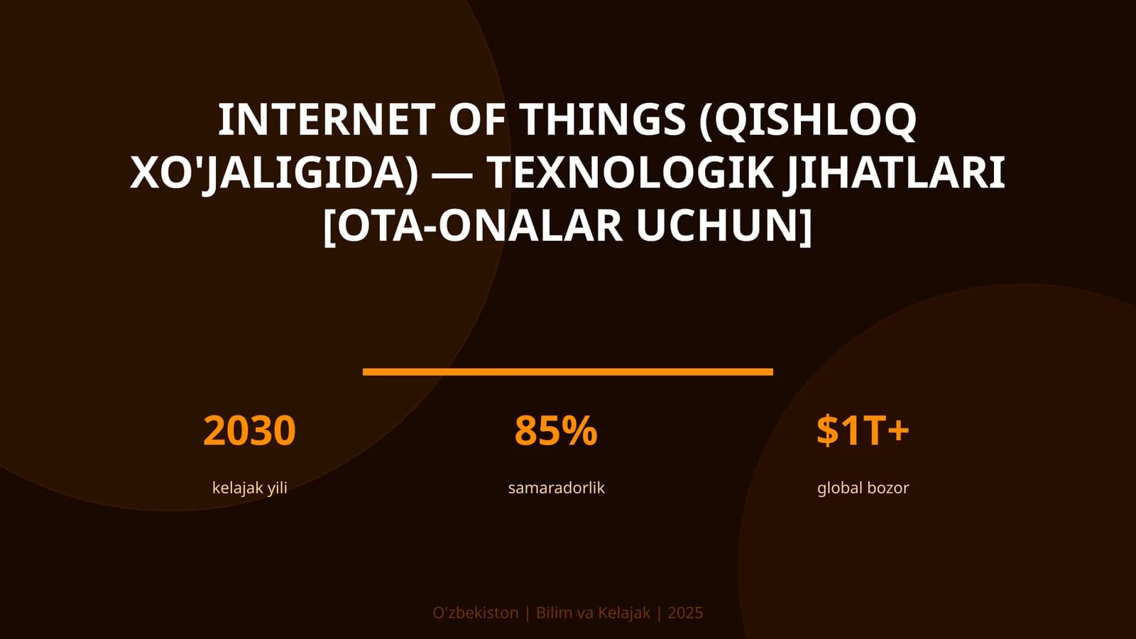 Internet of Things (qishloq xo'jaligida) — texnologik jihatlari [ota-onalar uchun]